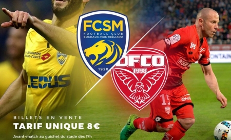 DAVAL parrain du match FCSM Sochaux Montbéliard - DFCO Dijon le 12 juillet 2017