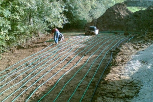 Géothermie horizontale à Navenne (2006)